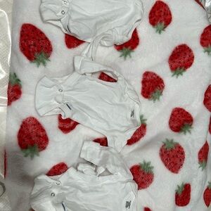 Carter's White Kids One Pieces Bodysuits